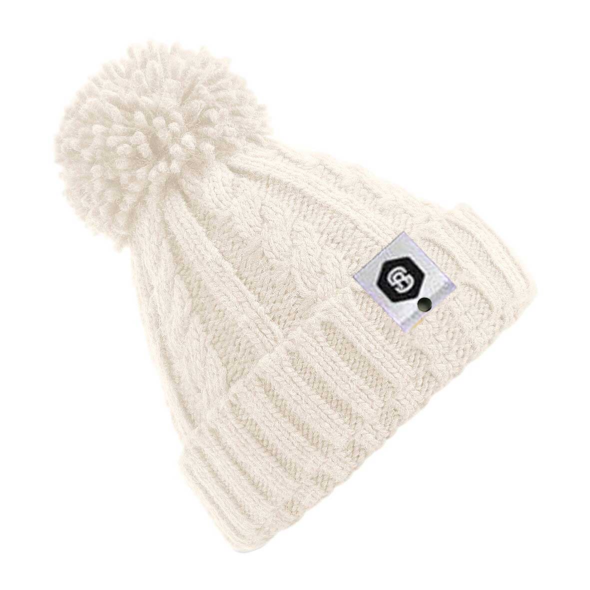 Cable Knit POM POM Beanie - Image 4