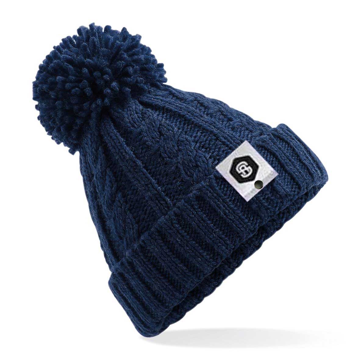 Cable Knit POM POM Beanie - Image 5