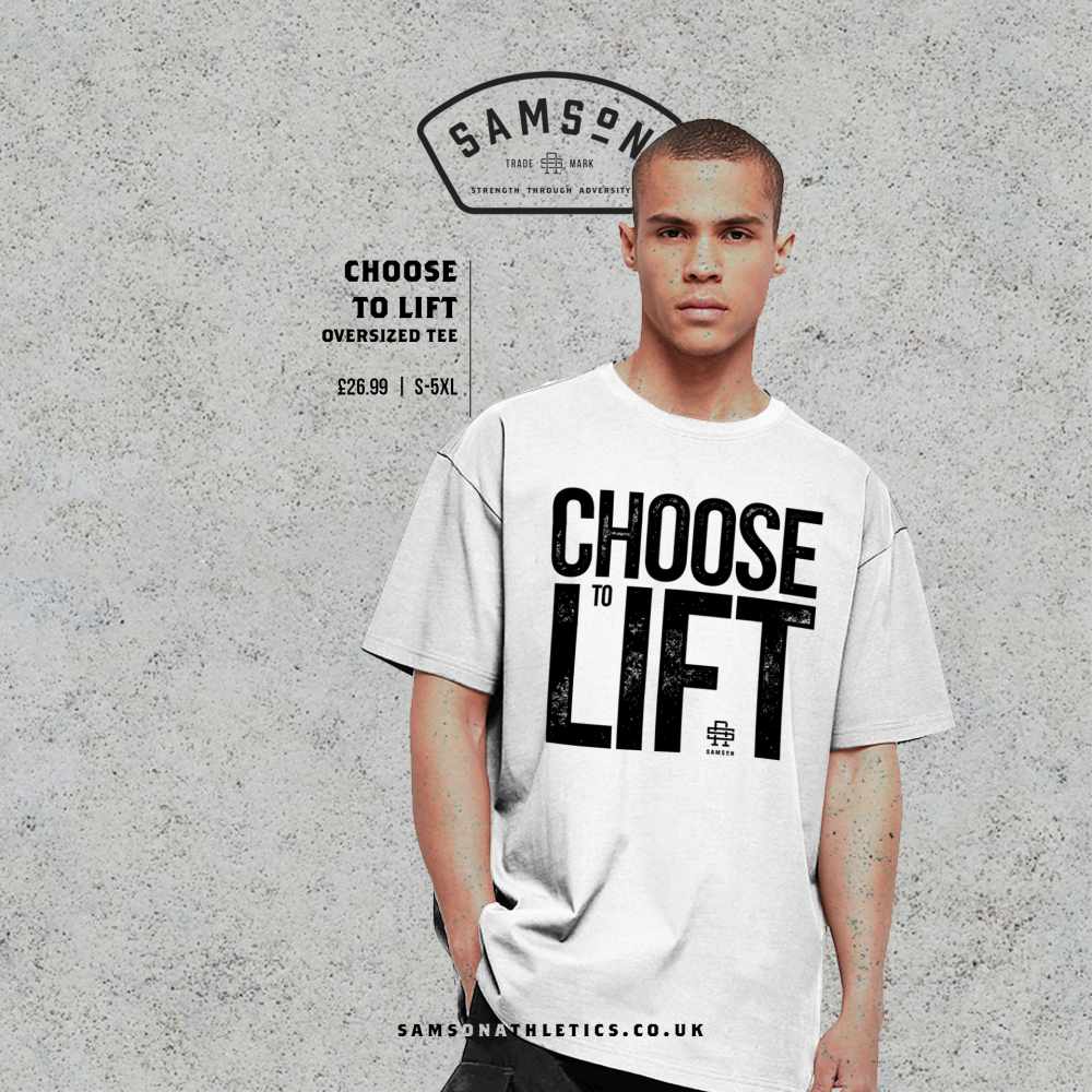 Choose To Lift Oversized T-Shirt - Image 2