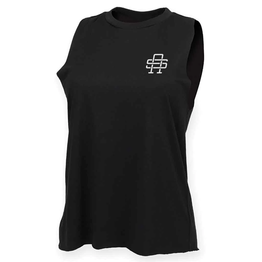 Coffee Because Crack Is For Wimps Ladies Gym Tank Top - Image 2