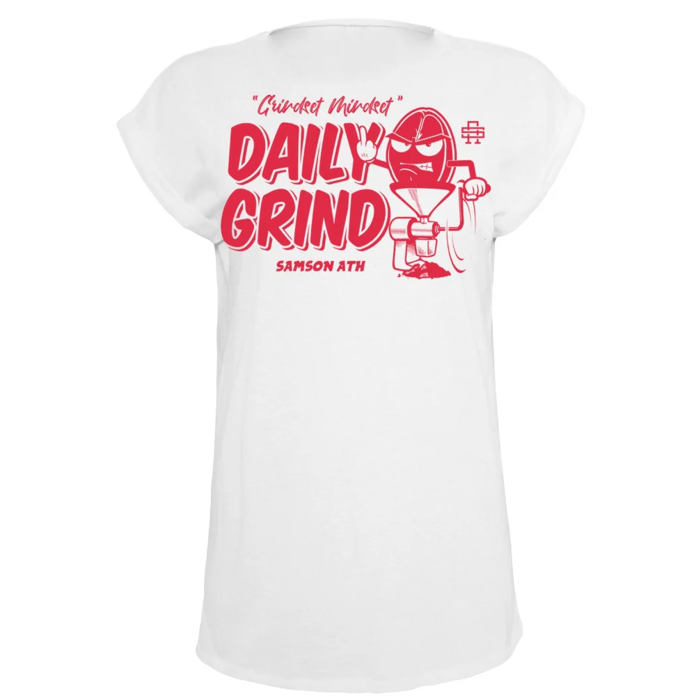 Daily Grind Ladies Washed Shoulder Tee - Image 3