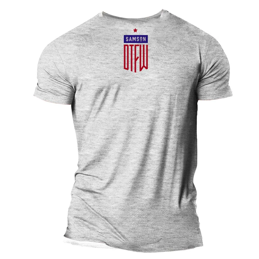DTFW Retro Muscle T-Shirt Grey - Image 2