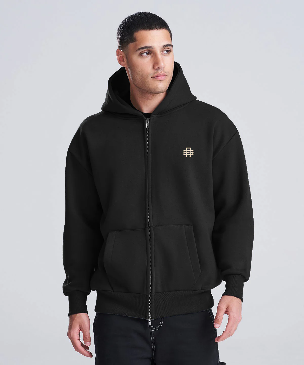Legs Are Fxkd - Oversized Unisex Zip Hoodie - Image 3