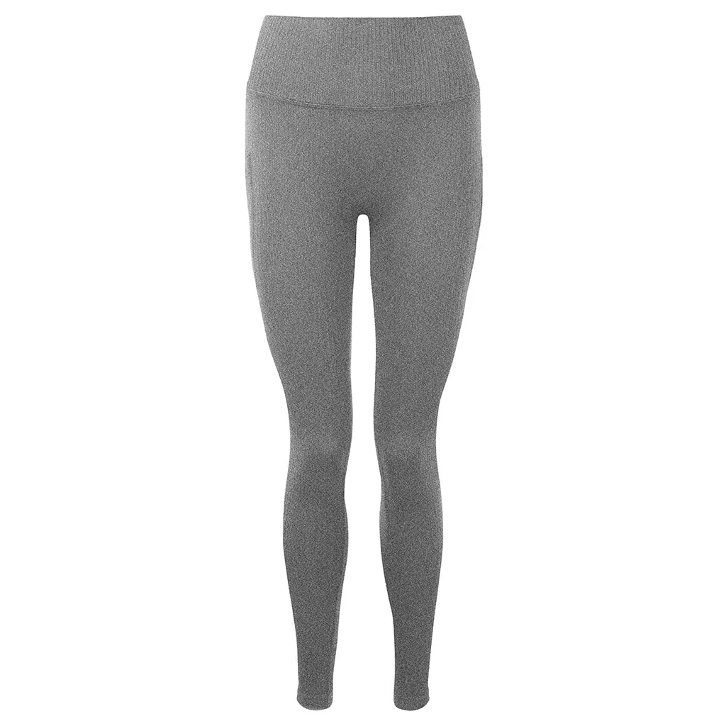 Ladies Seamless High Waisted Ribbed Leggings - Image 2