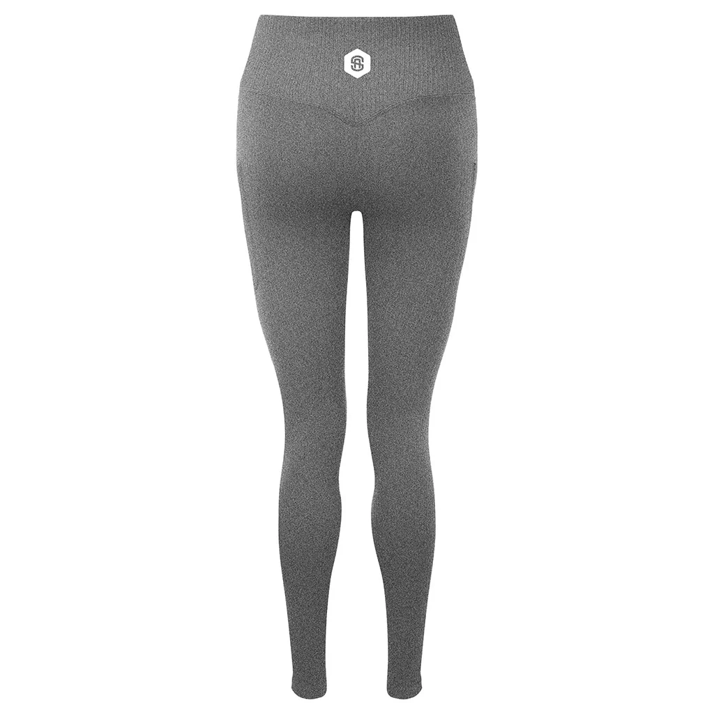 Ladies Seamless High Waisted Ribbed Leggings - Image 3