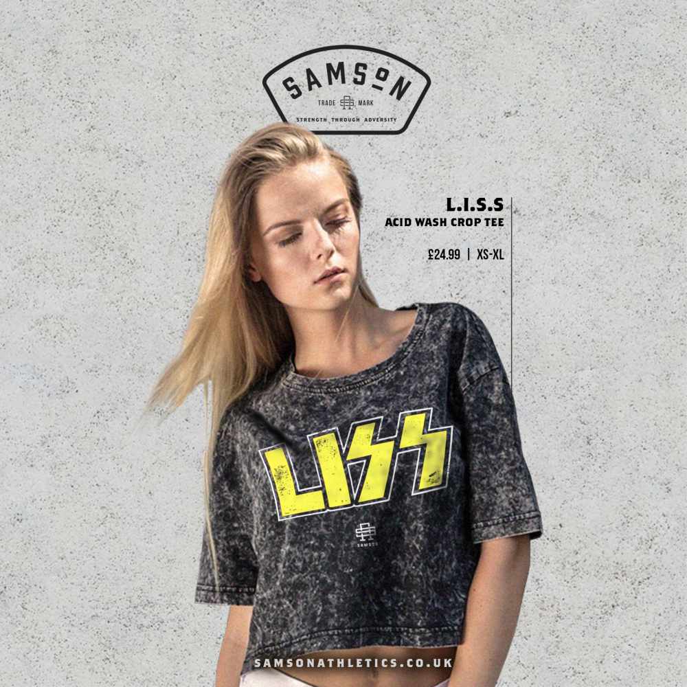 LISS Ladies Cropped Washed Tee - Image 2