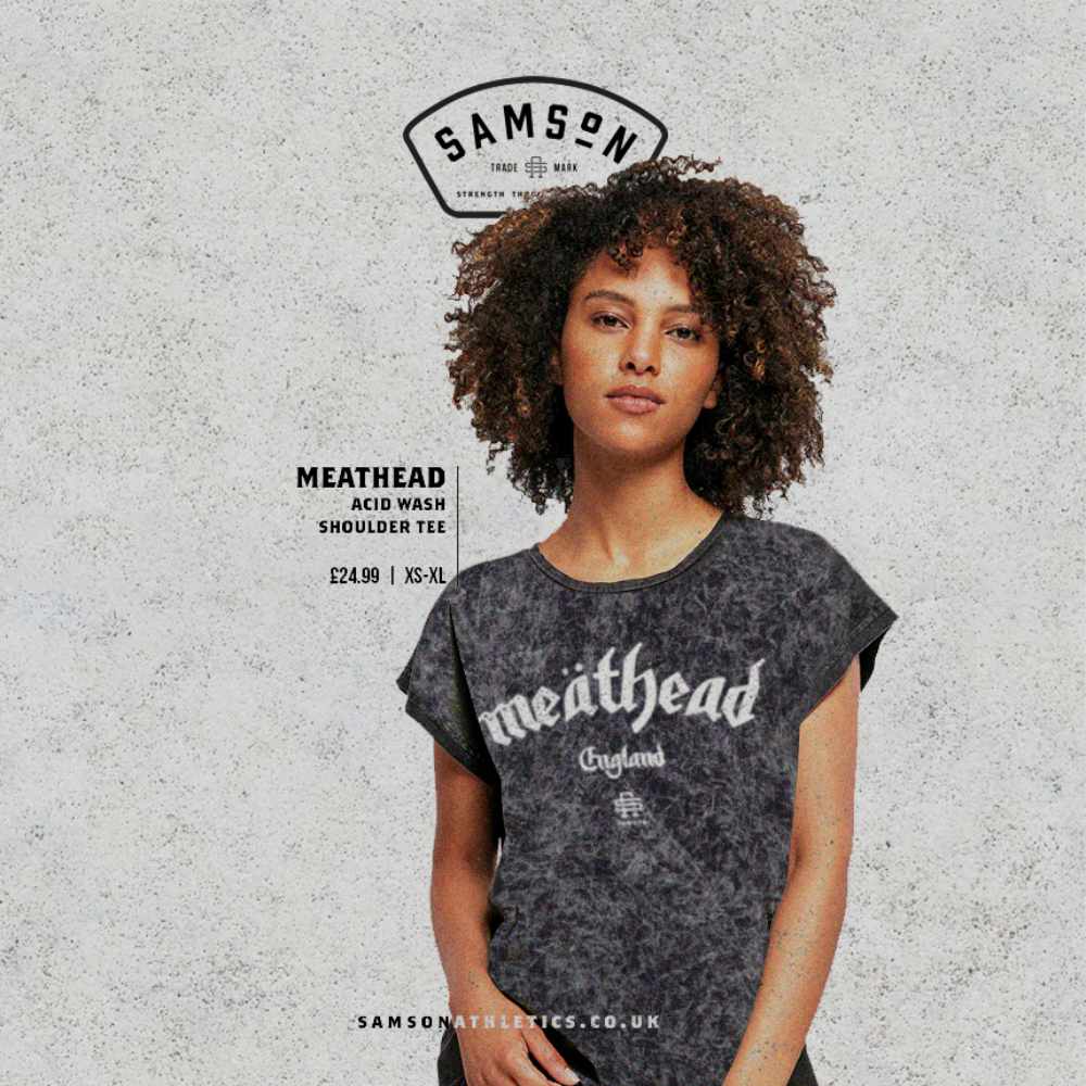 Meathead Ladies Washed Shoulder Tee - Image 2