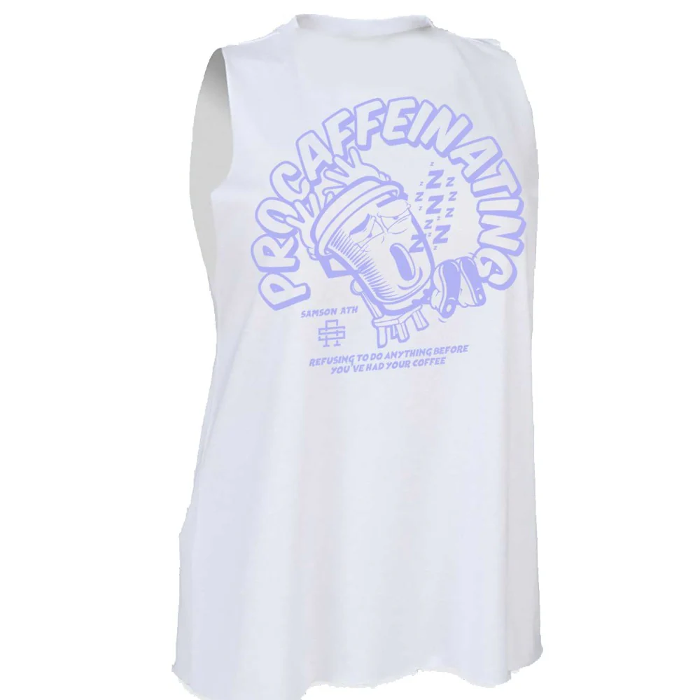 Procaffeinating Ladies Cut Off Tank - Image 2