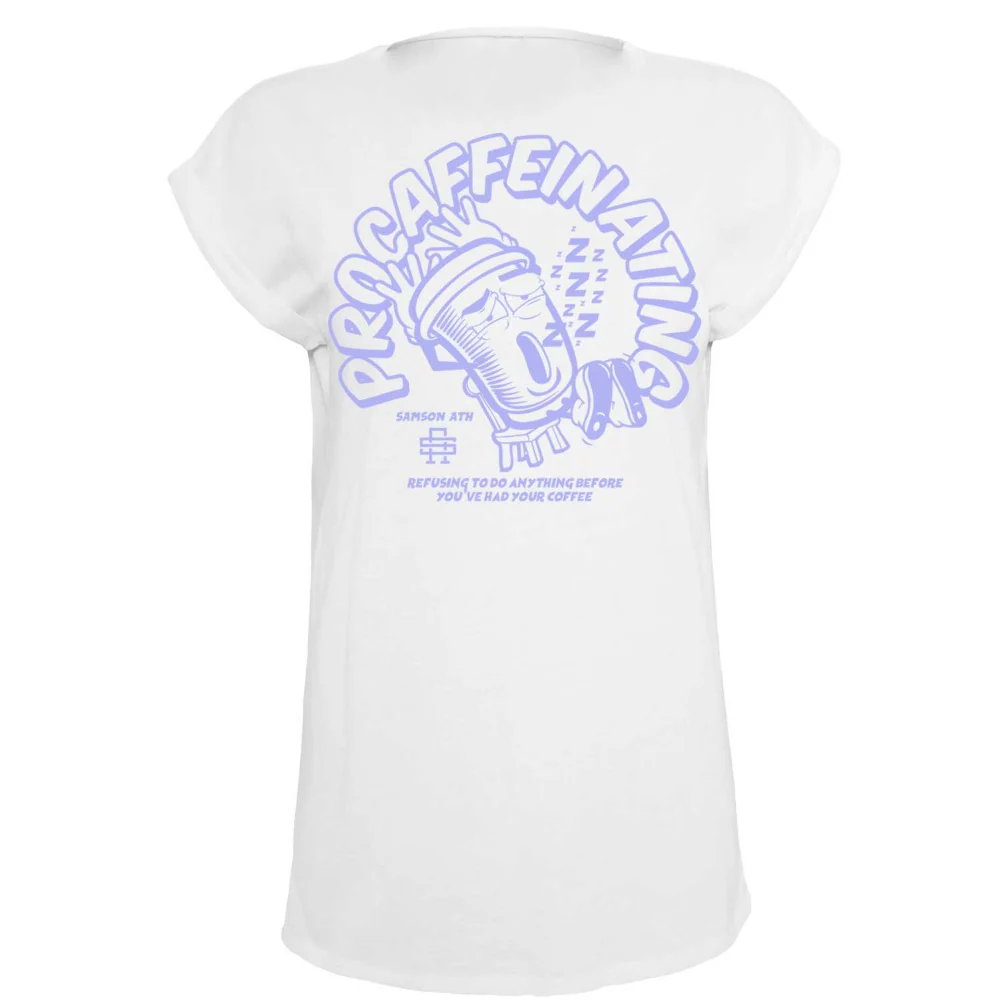 Procaffeinating Ladies Washed Shoulder Tee - Image 3
