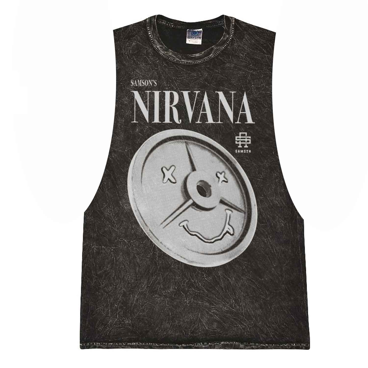 Samson's Nirvana Mens Washed Cut Off Tank