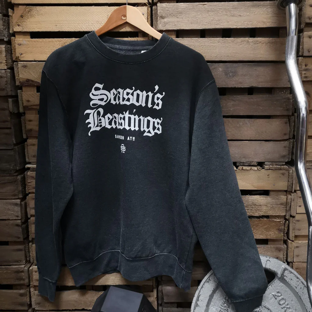Season’s Beastings - Christmas Sweatshirt - Image 3