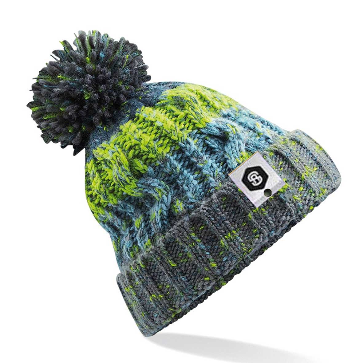 Stripe Pom-Pom Beanie - Image 5
