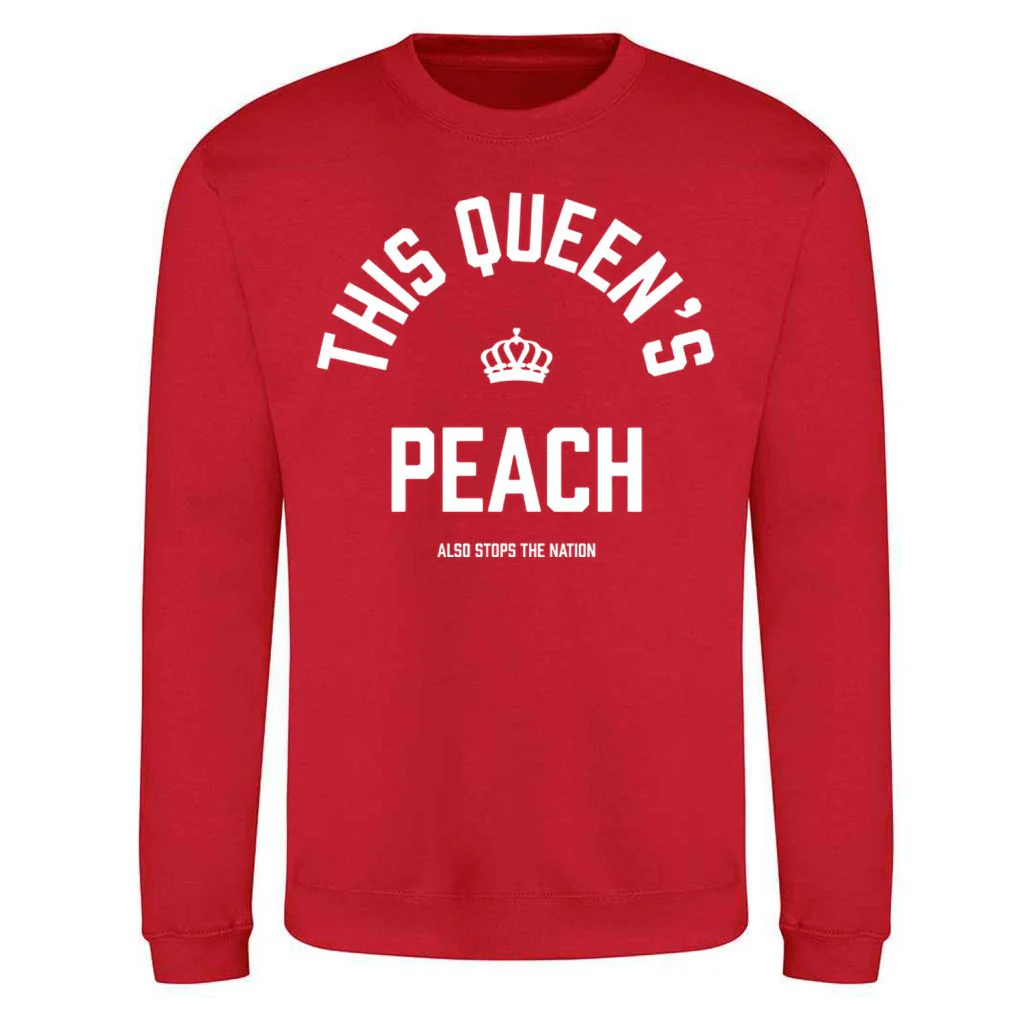 This Queen's Peach Sweater